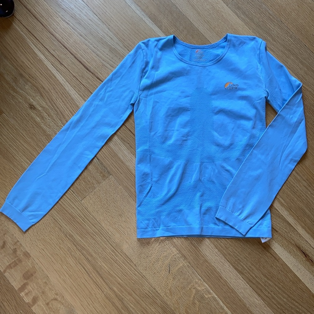 Lowe Alpine Base Layer Top Shirt Thermal Baselayer Long Underwear DryFlo Blue